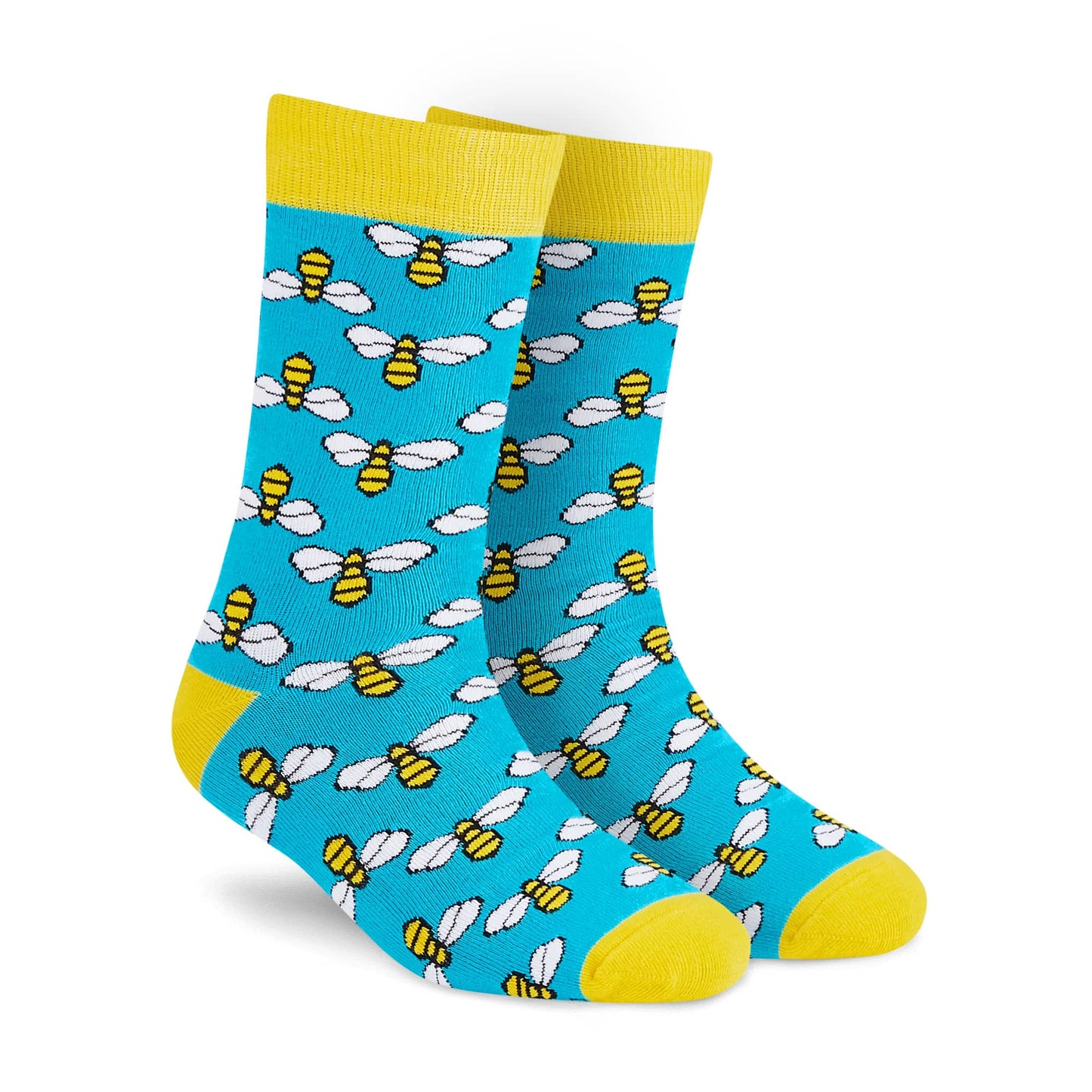Dynamocks Bees Crew Length Socks for Men and women.
