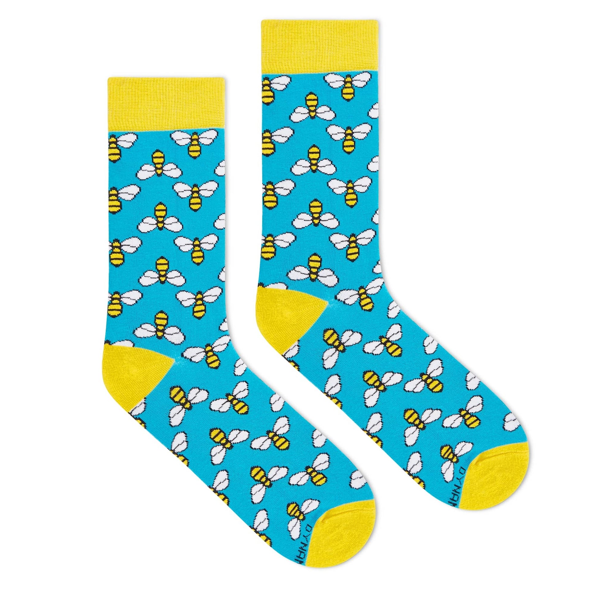 Dynamocks Bees Crew Length Socks for Men and women.