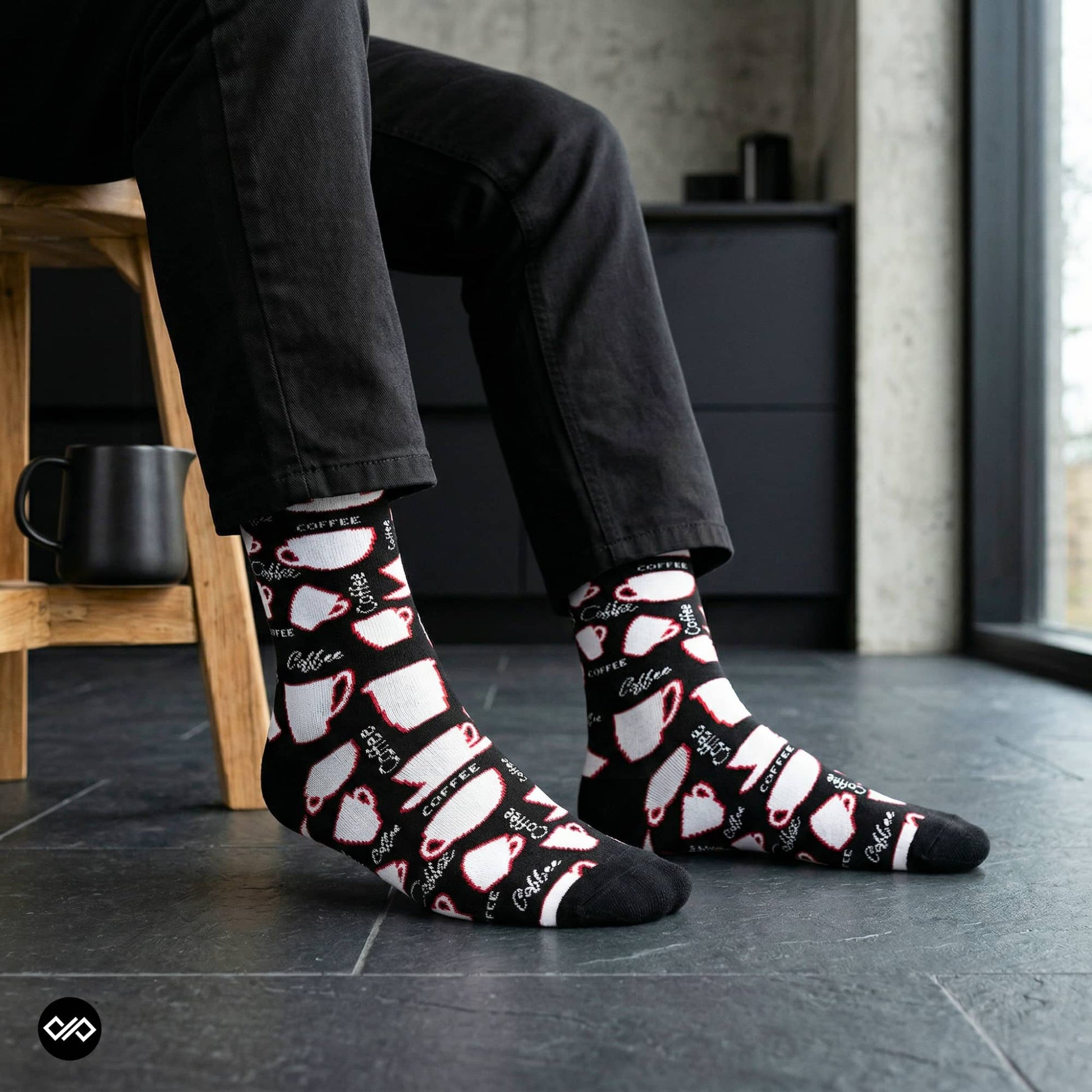Dynamocks Black Coffee Socks for Men and Women.