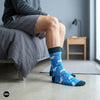 Dynamocks Blue Kitty Crew Length Socks for Men and Women.