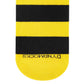 Yellow and black striped crew socks for men and women — Bold Stripes — Dynamocks India - Closeup