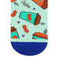 Coffee Cup crew socks for men and women mint green with coffee cup design – Dynamocks - Closeup