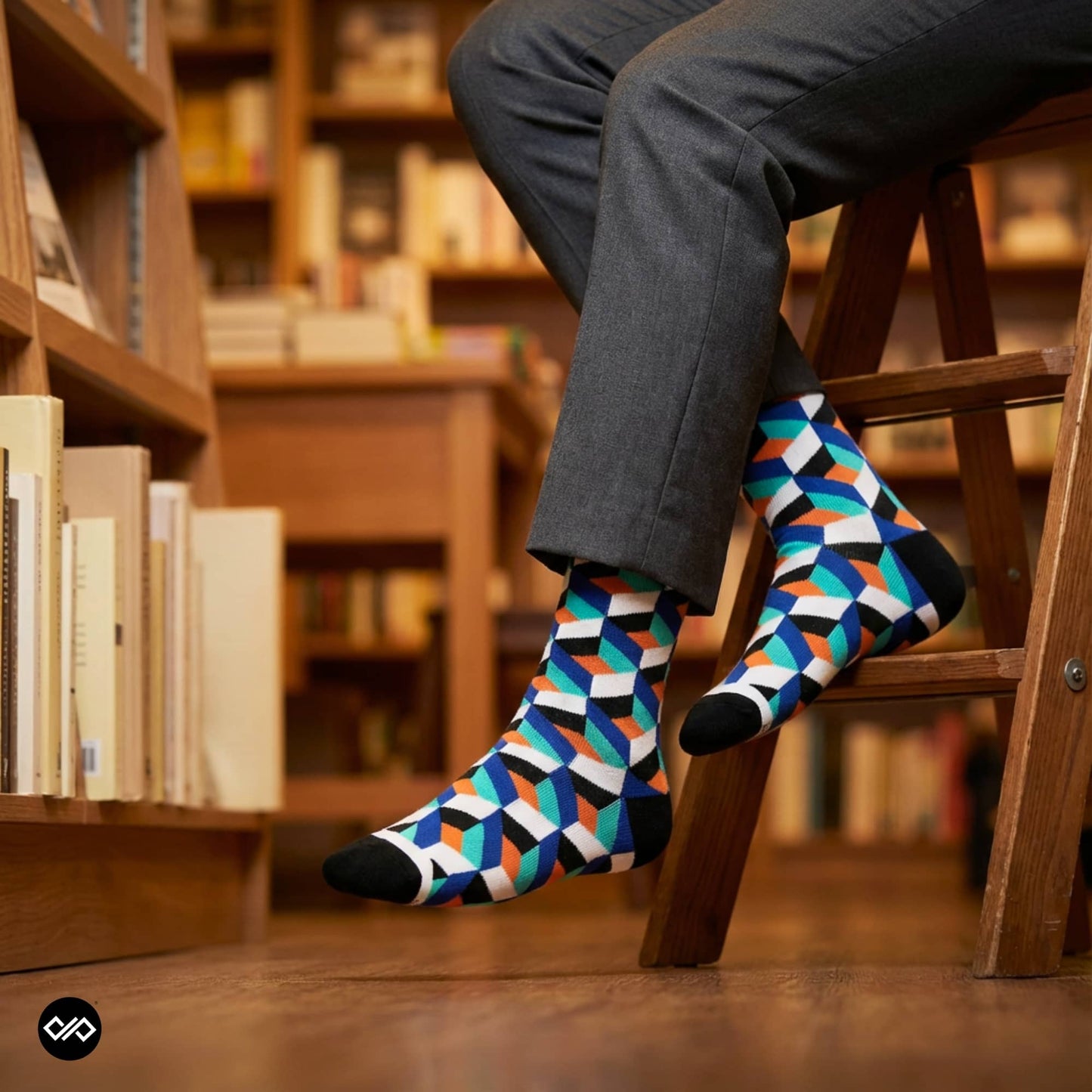 Dynamocks Cube crew length socks for men and women.