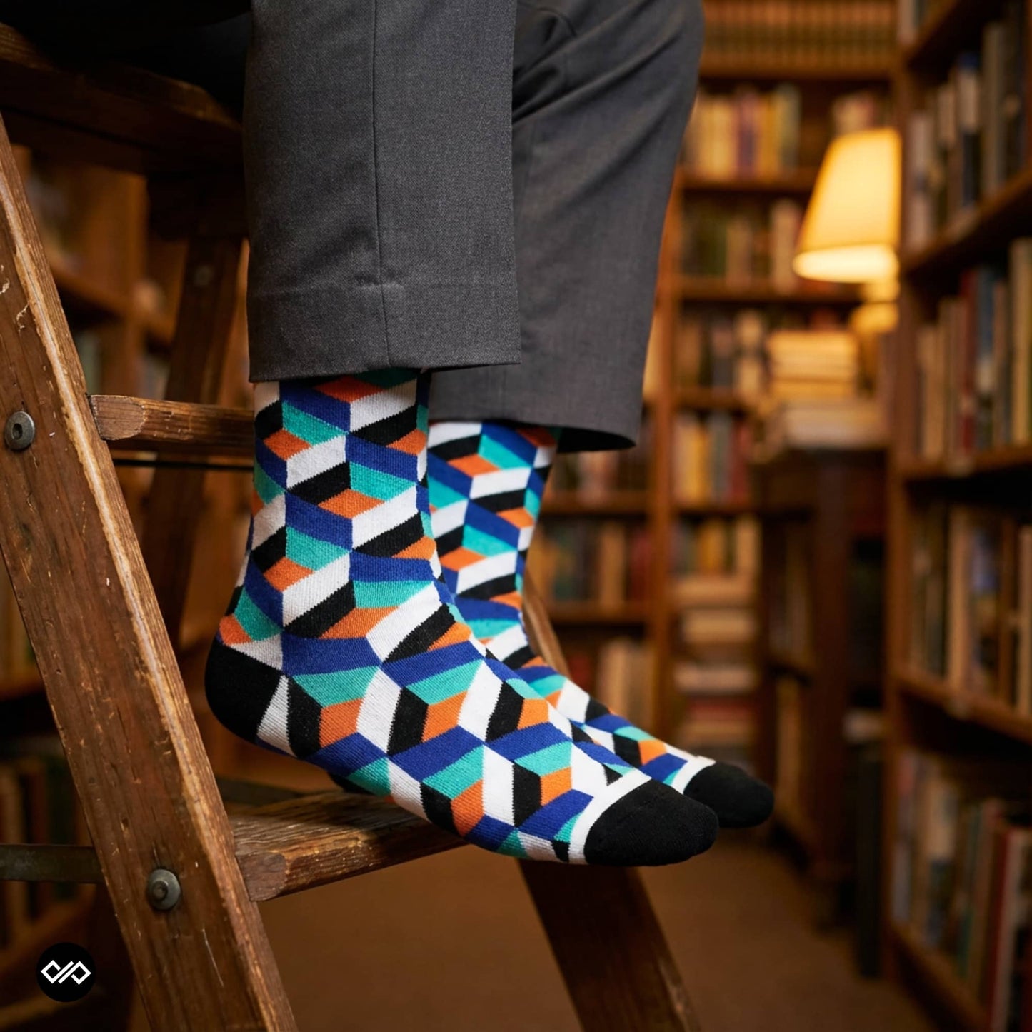 Dynamocks Cube crew length socks for men and women.