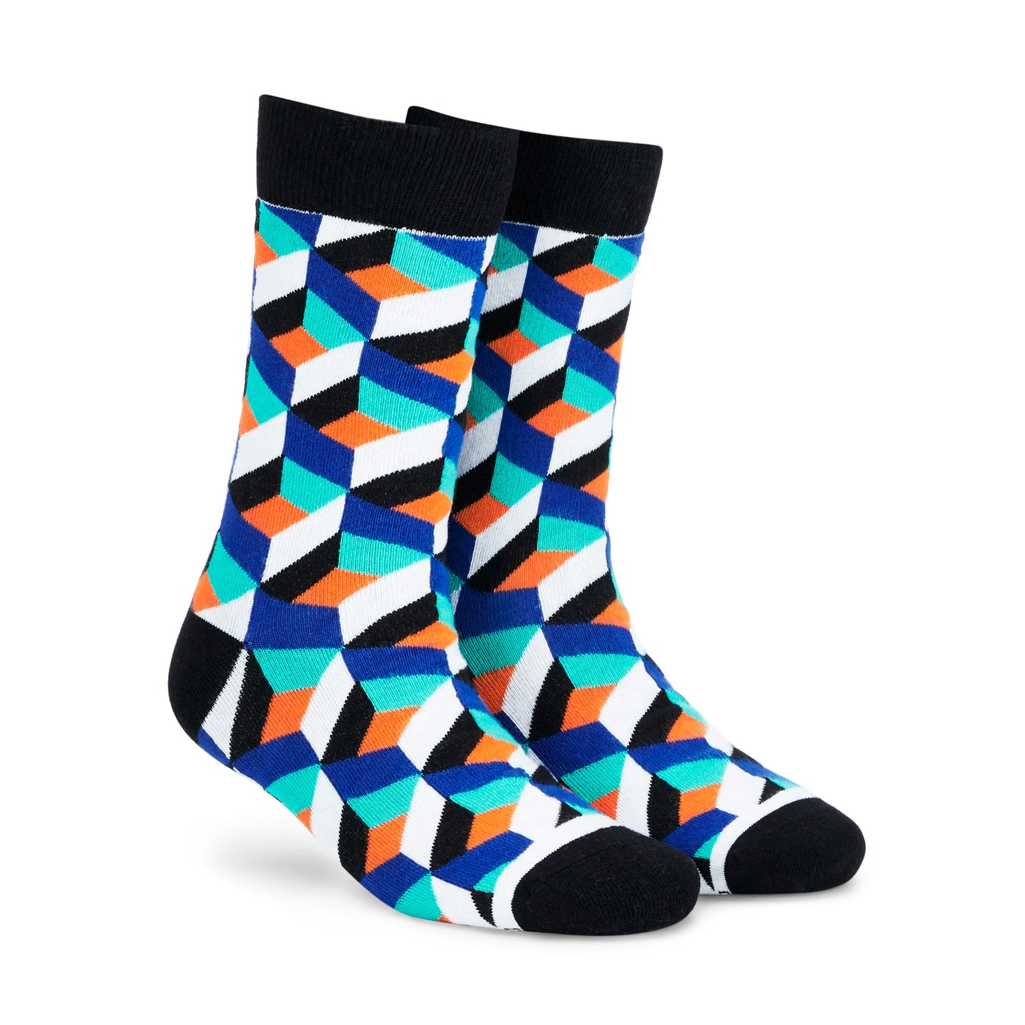 Dynamocks Cube crew length socks for men and women.