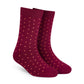 Dots maroon formal crew socks for men and women – Dynamocks
