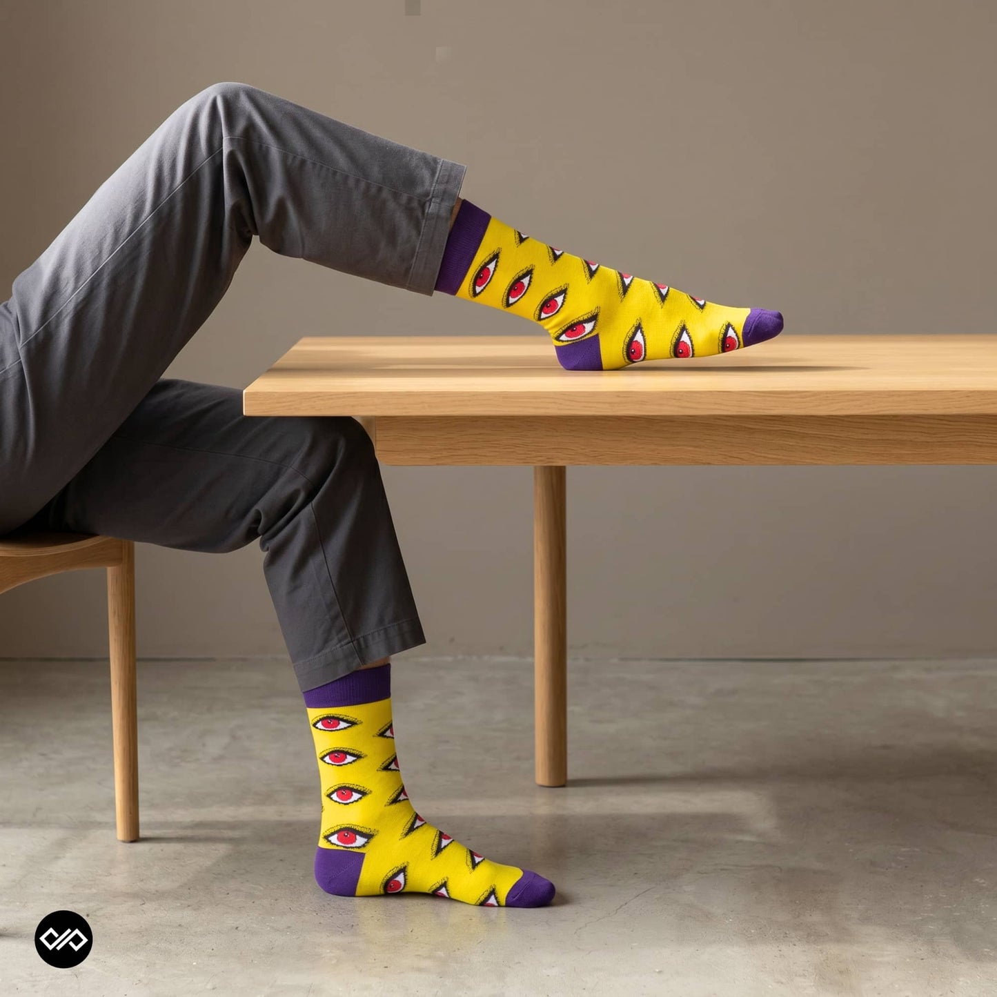 Dynamocks Eycon Crew Length Socks for men and women.
