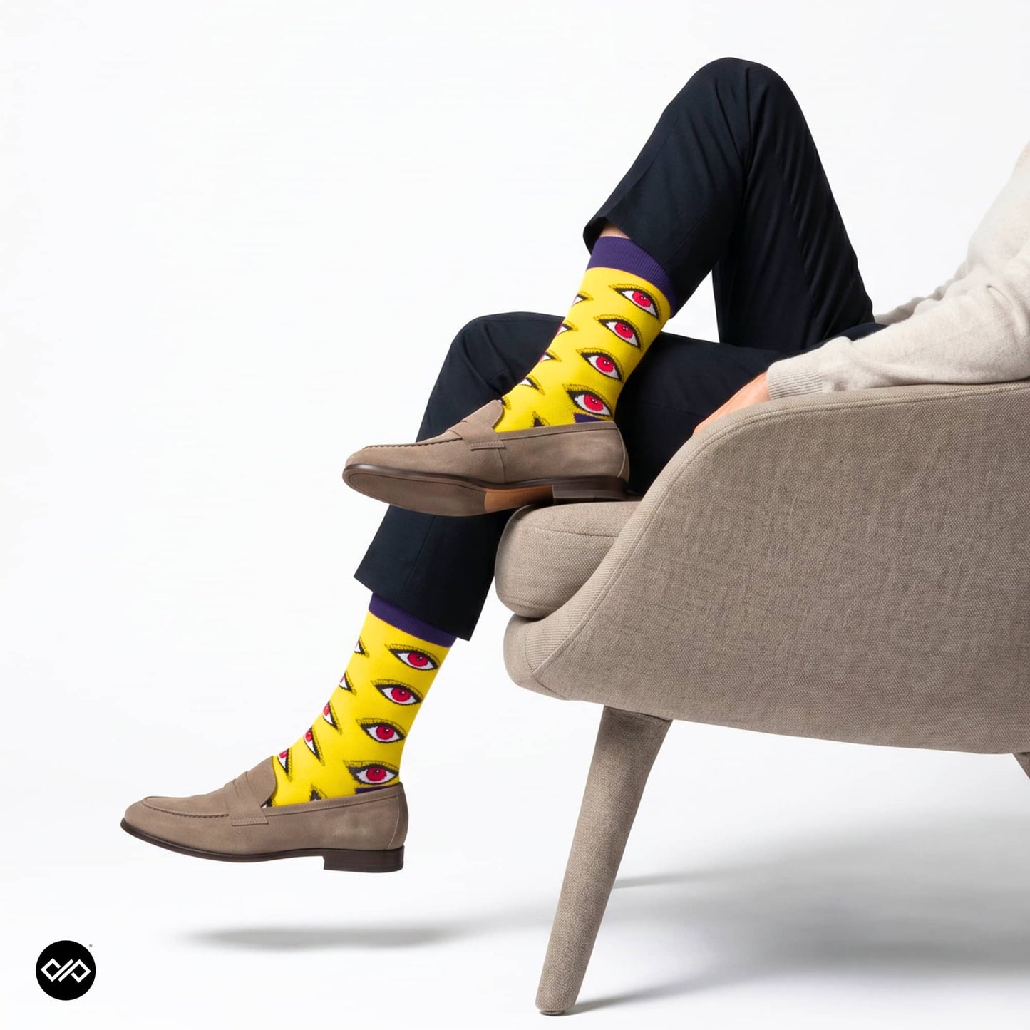 Dynamocks Eycon Crew Length Socks for men and women.