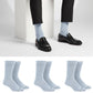 Dynamocks Black Crew Length Socks for Men and Women - Combo pack of 3 Pairs.