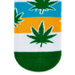 Dynamocks Happy Leaf Crew Length Socks for Men and Women.