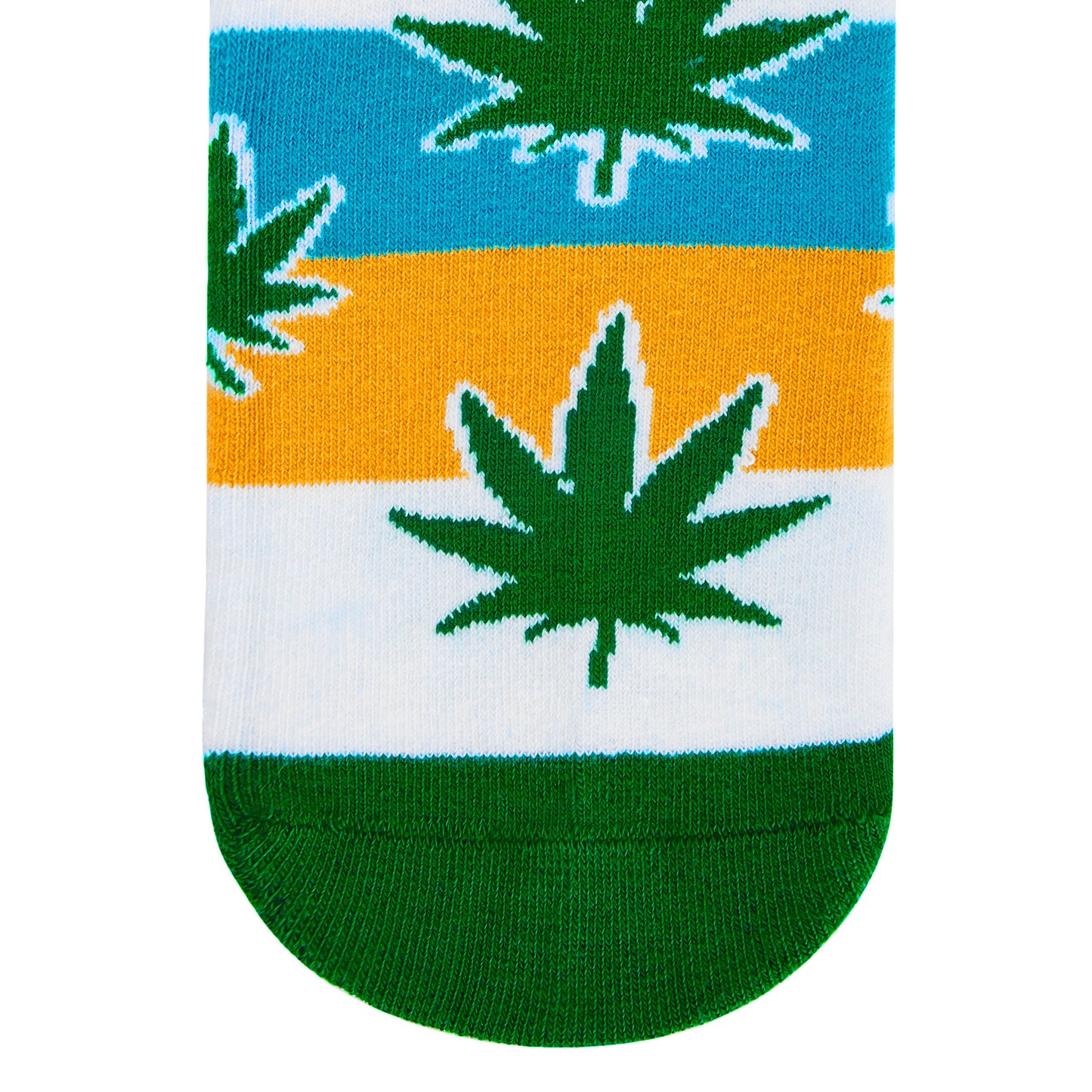 Dynamocks Happy Leaf Crew Length Socks for Men and Women.