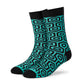 Dynamocks Hexagon crew length socks for men and women.