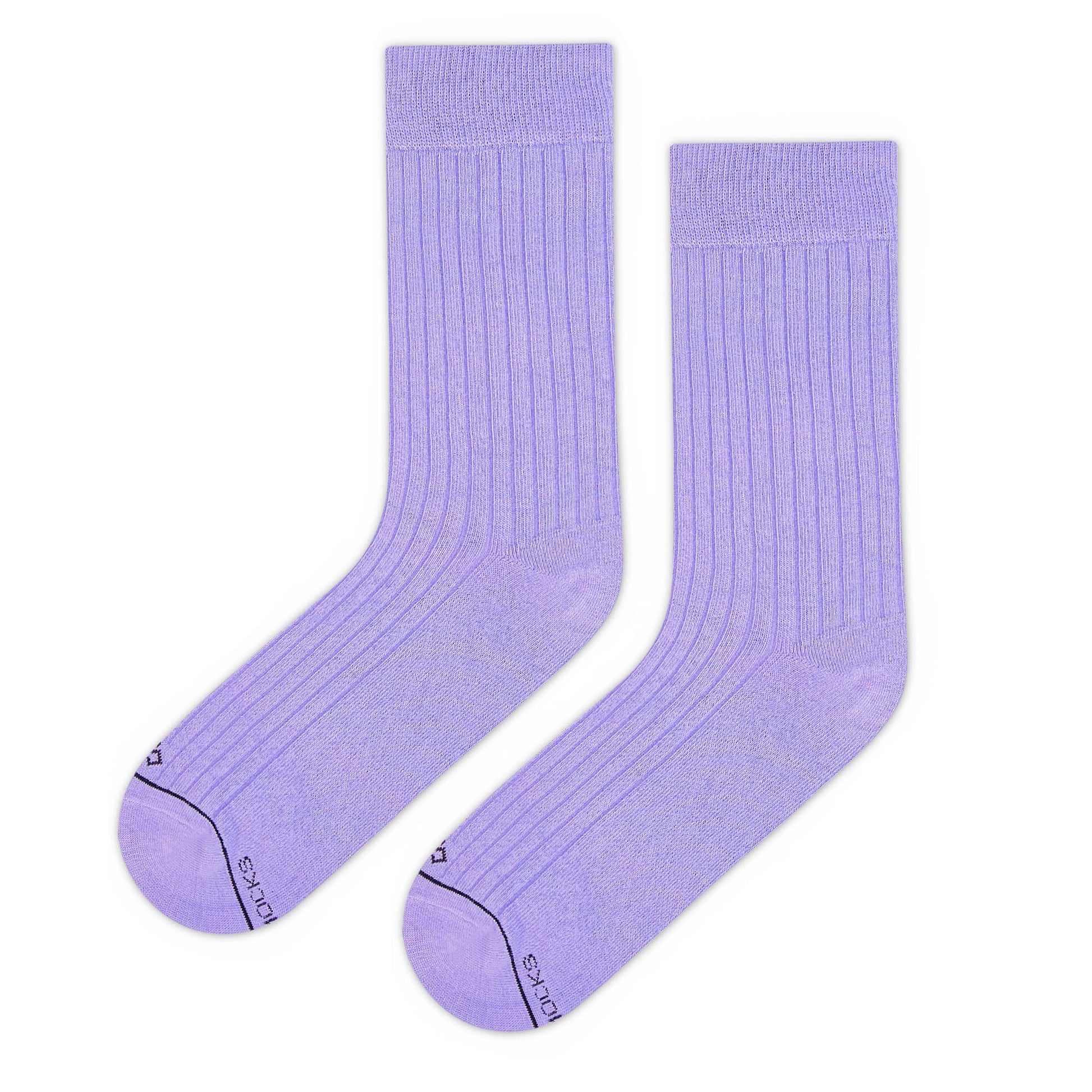 Dynamocks Lavender Crew Length Socks for Men and Women.
