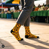 Dynamocks Leopard Crew Length Socks for Men and Women.