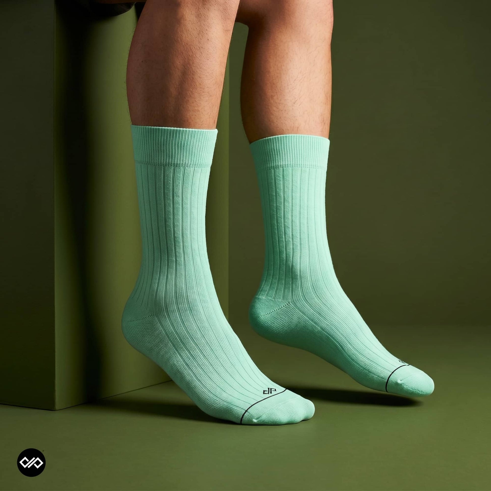 Dynamocks Aqua Crew Length Socks for Men and Women.