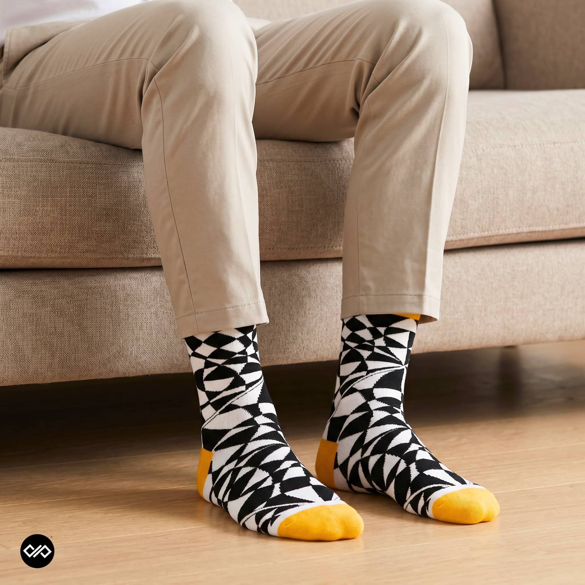 Dynamocks Mirage Crew Length Socks for men and women.