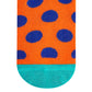 Dynamocks Bamboo Orange Polka Crew Length Socks for Men and Women.