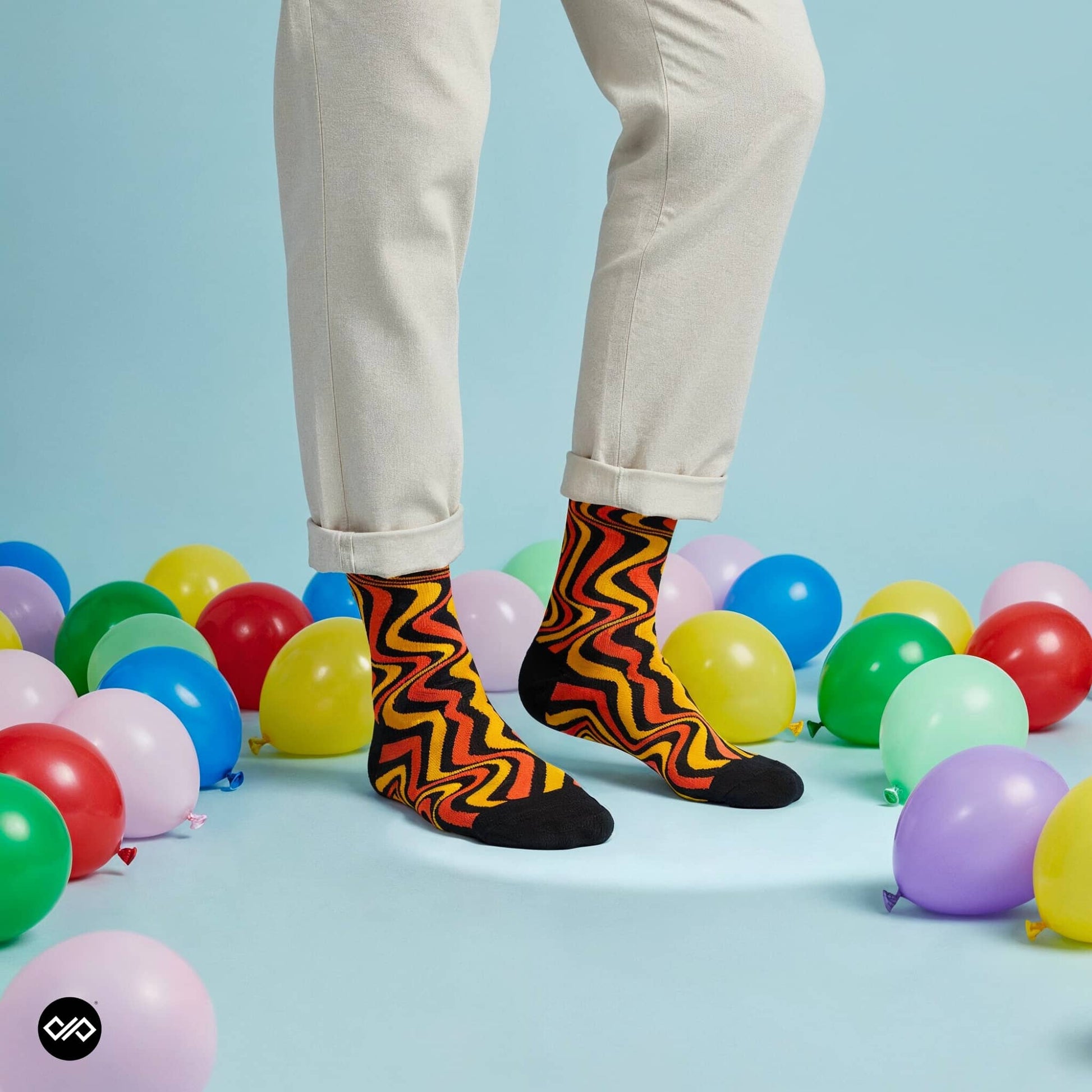 Dynamocks Sizzle Crew Length Socks for Men and Women.