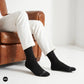 Dynamocks Solid Crew Black socks for men and women.