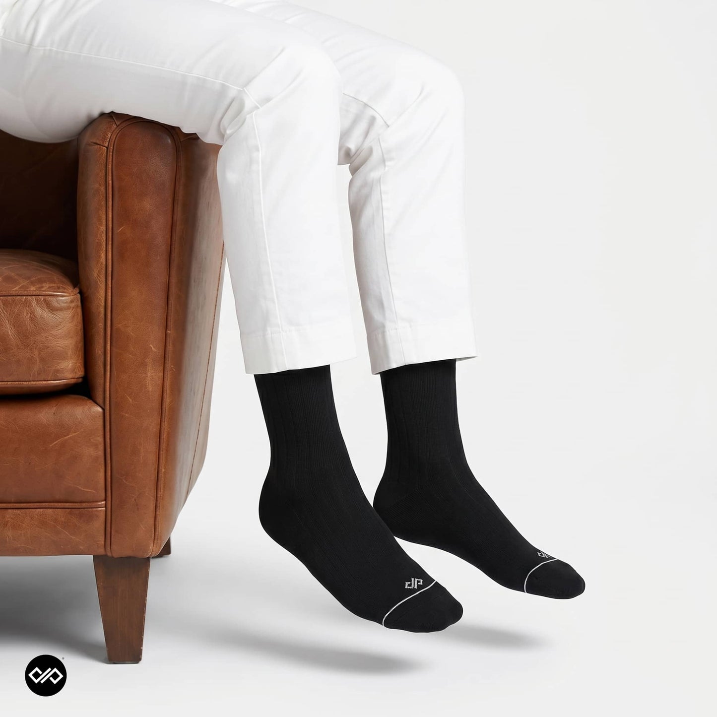 Dynamocks Solid Crew Black socks for men and women.