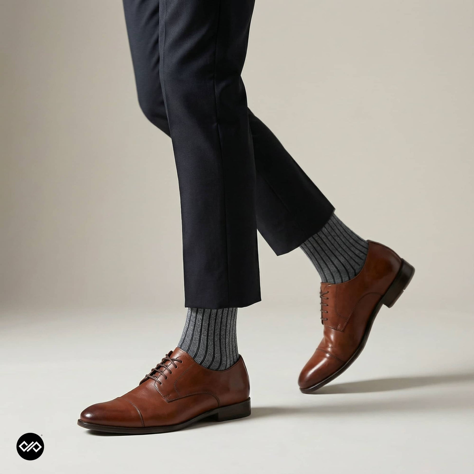 Dynamocks Solid Crew Dark Grey Crew Length Socks for Men and Women.