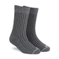 Dynamocks Solid Crew Dark Grey Crew Length Socks for Men and Women.