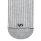 Dynamocks Solid Crew Grey Melange Socks for men and women.