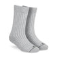 Dynamocks Solid Crew Grey Melange Socks for men and women.
