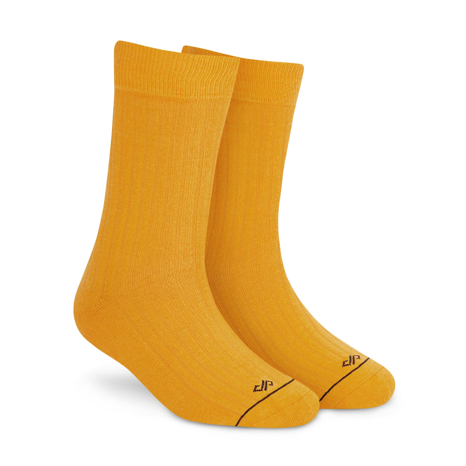 Dynamocks Solid Crew Mango socks for men and women.