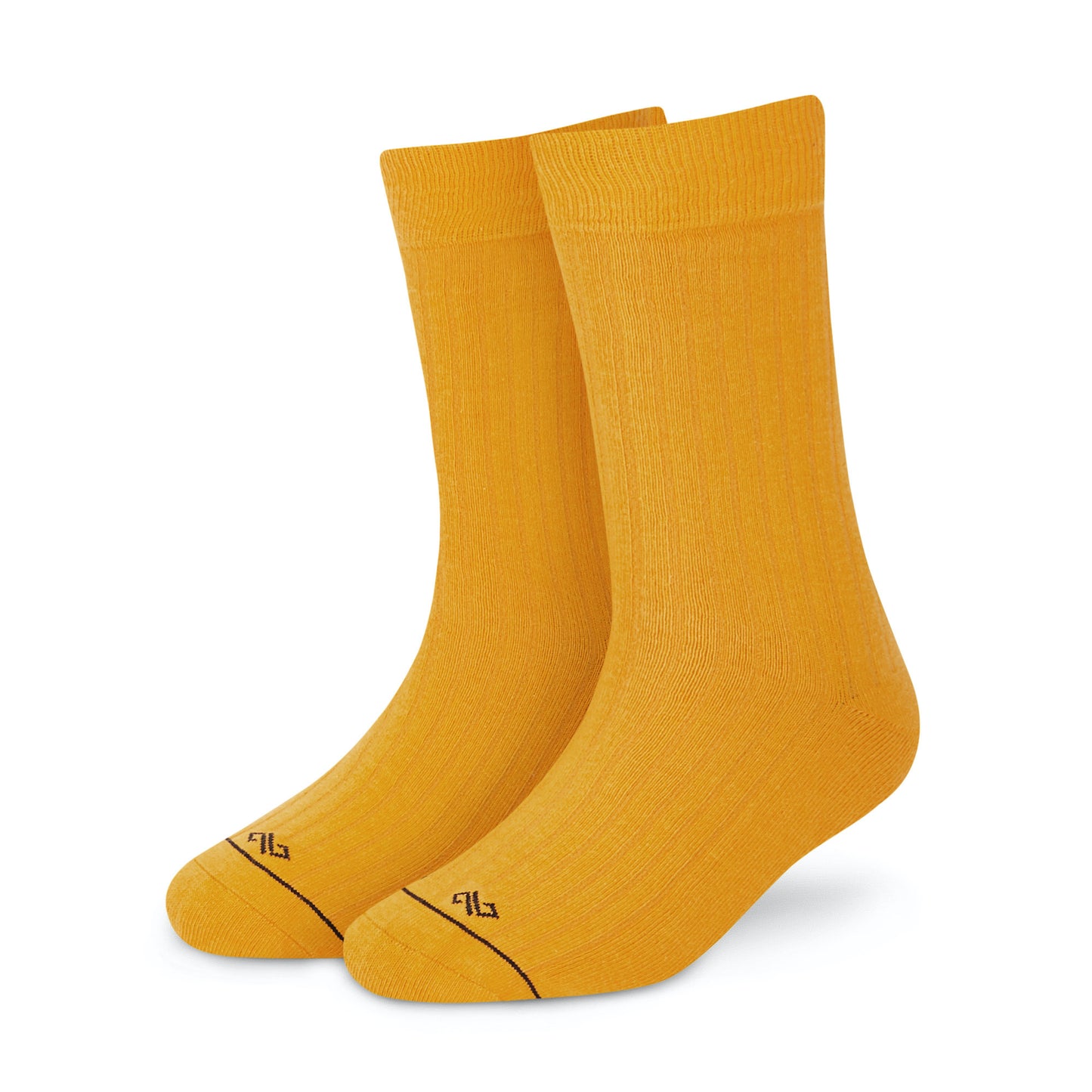 Dynamocks Solid Crew Mango socks for men and women.