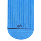 Dynamocks Blue Solid Crew Socks for men and women.
