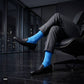 Dynamocks Blue Solid Crew Socks for men and women.