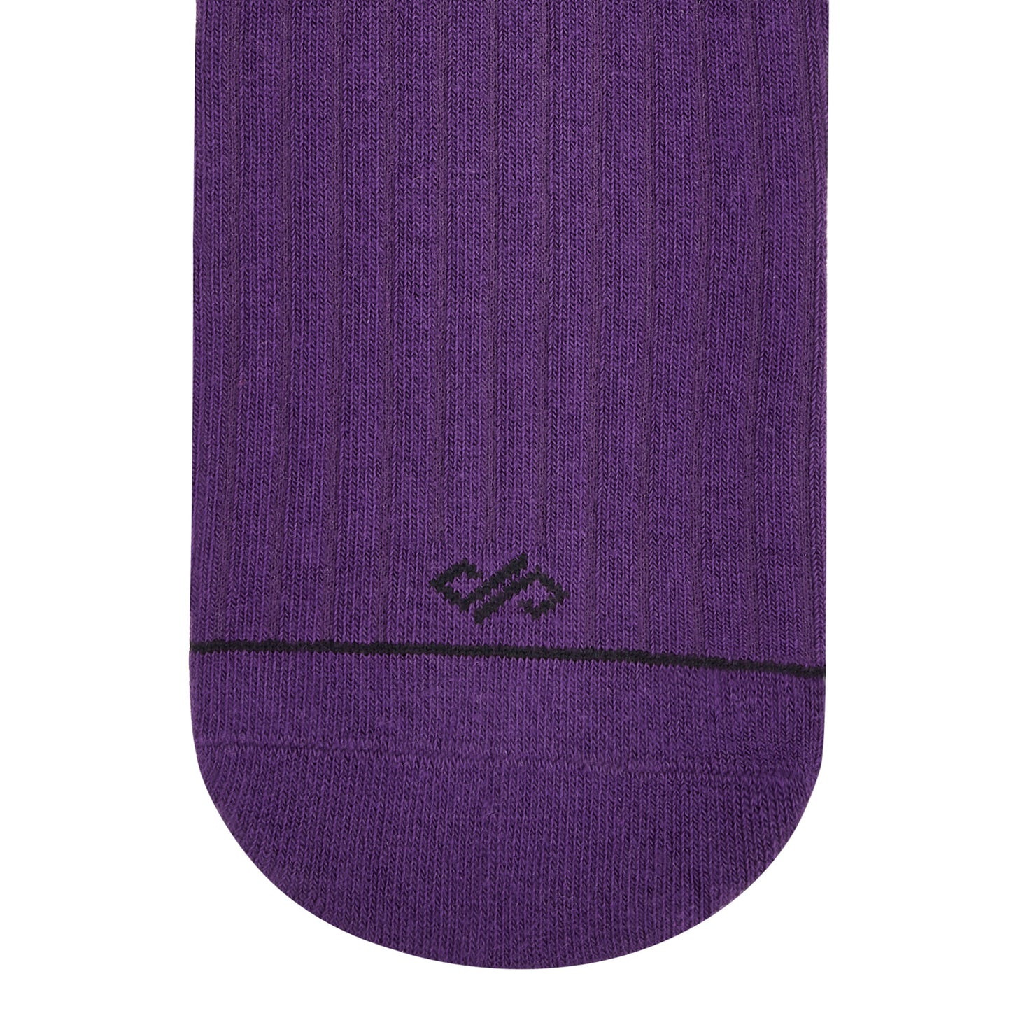 Dynamocks Solid crew purple crew length socks for men and women.
