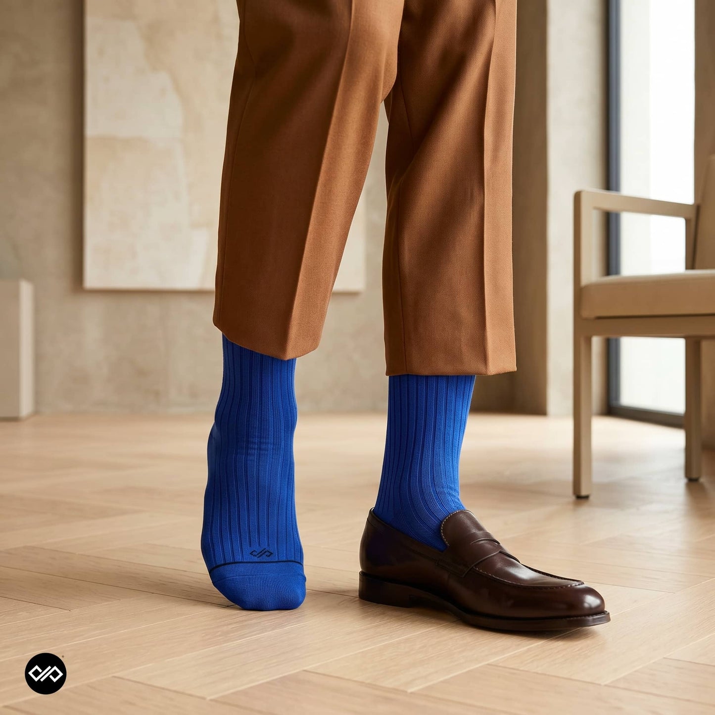 Dynamocks Solid Crew Royal Blue for men and women.