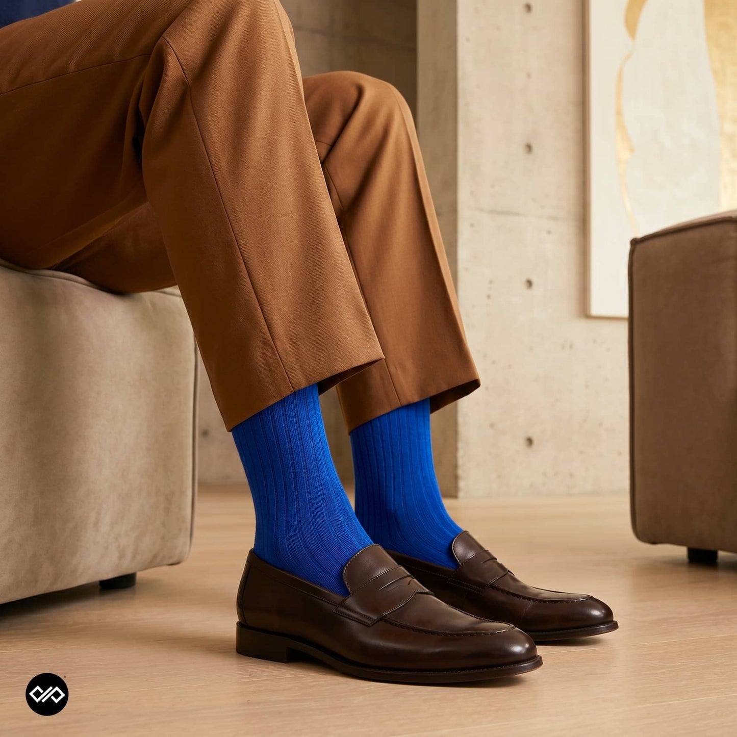Dynamocks Solid Crew Royal Blue for men and women.
