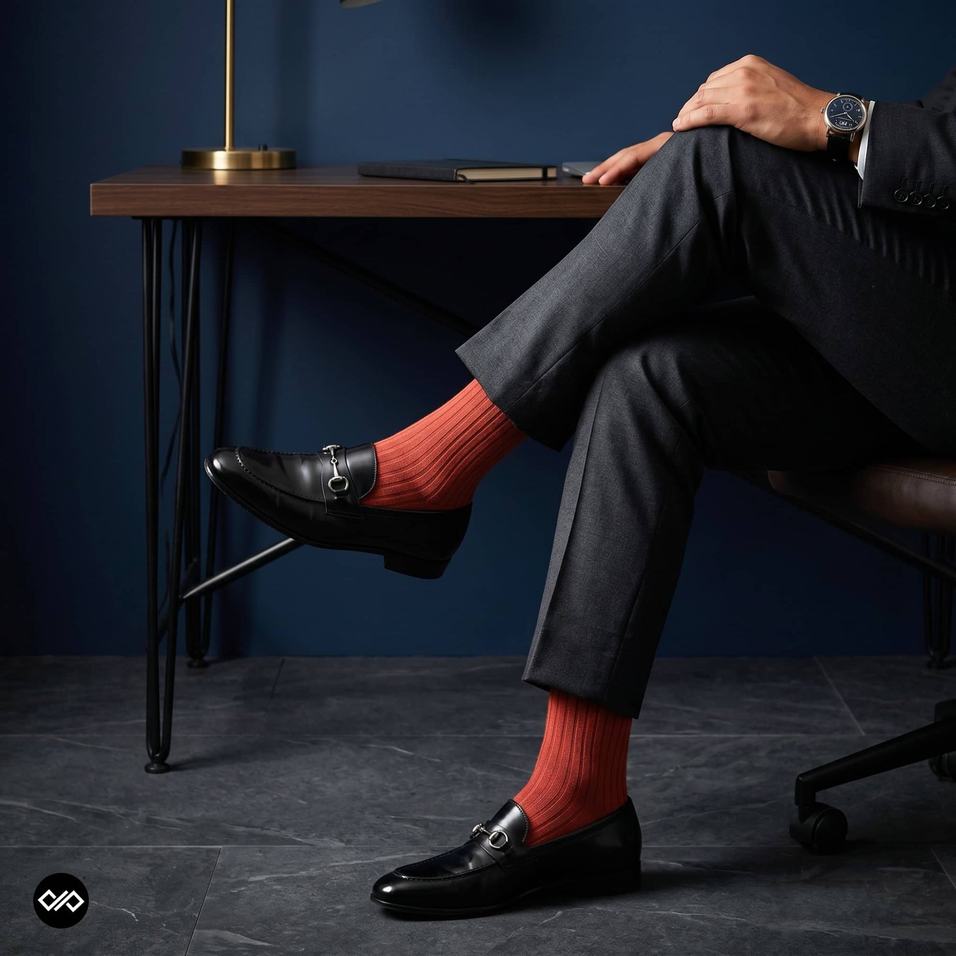 Dynamocks Rust Crew Length Socks for Men and Women.