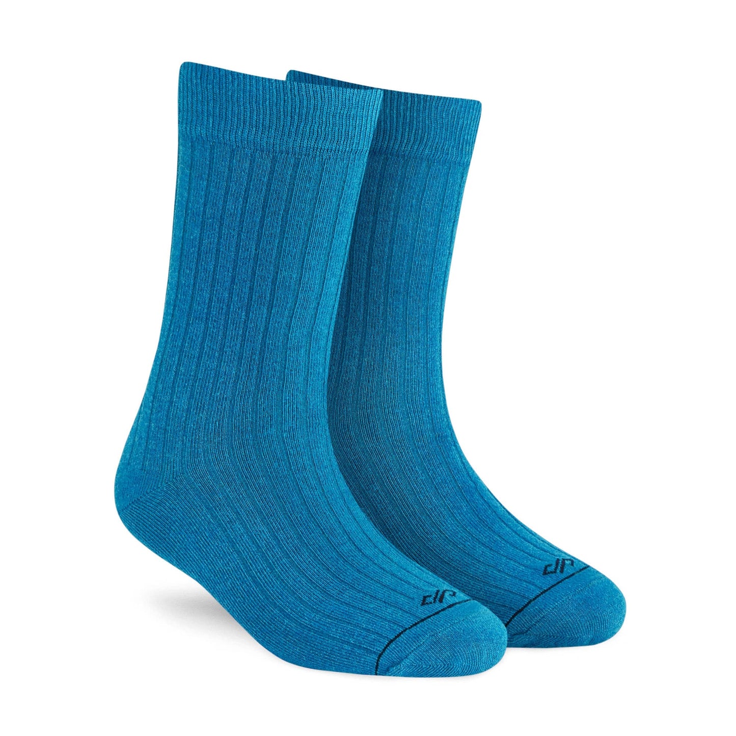 Teal Blue Cotton Crew Socks for Men & Women | Dynamocks