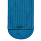 Teal Blue Cotton Crew Socks for Men & Women | Dynamocks