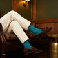 Dynamocks Solid Crew Teal Green Socks for Men and Women.