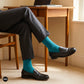Dynamocks Solid Crew Teal Green Socks for Men and Women.