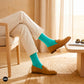 Dynamocks solid crew turquoise socks for men and women.