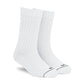 Dynamocks Solid Crew White Socks for Men and women.