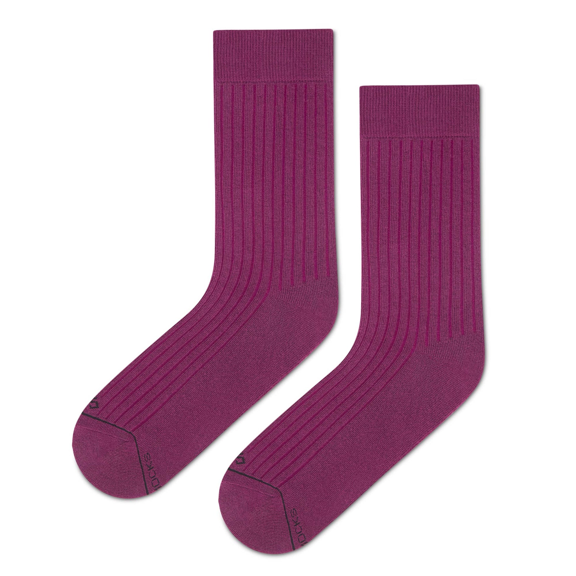 Dynamocks Solid Crew Wine Socks for Men and Women.