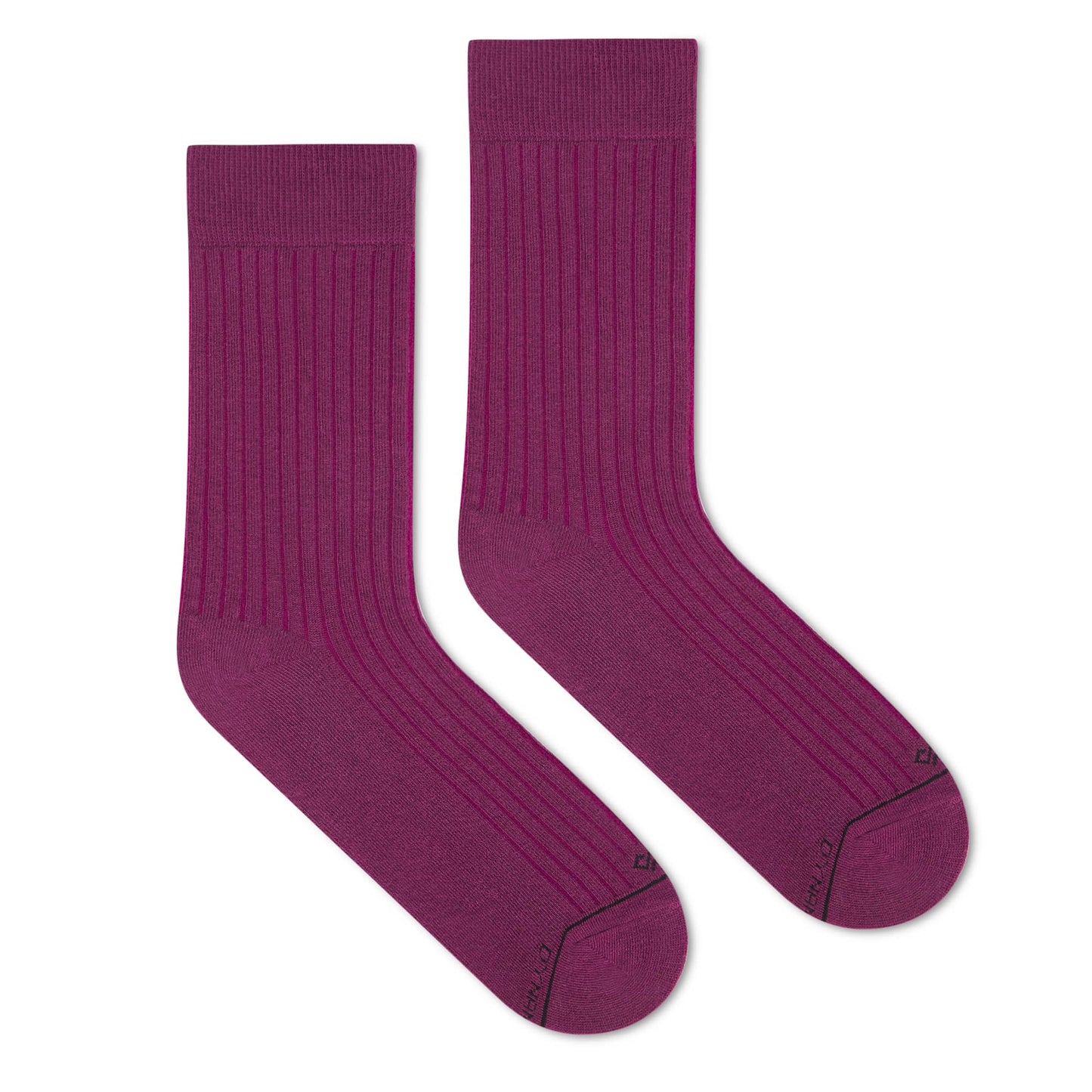 Dynamocks Solid Crew Wine Socks for Men and Women.