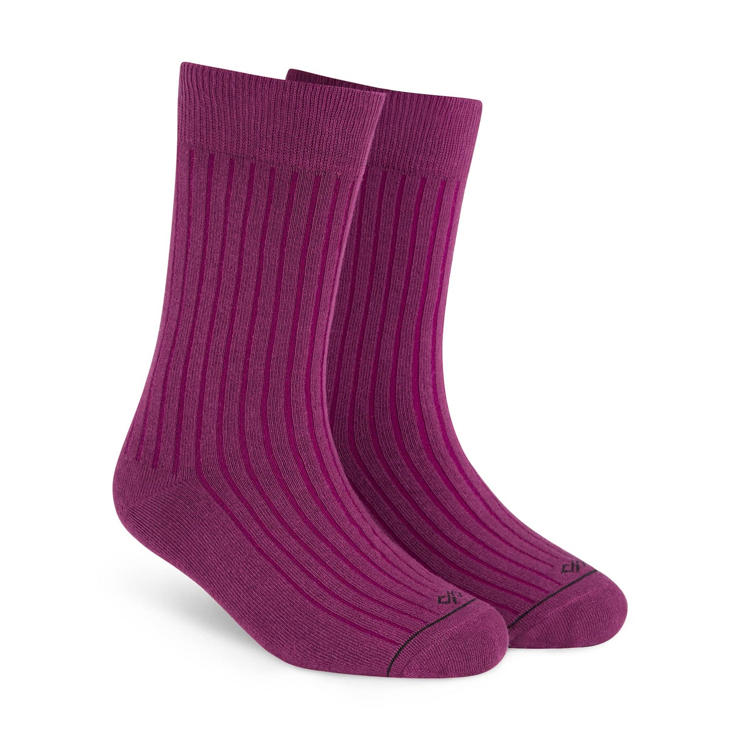 Dynamocks Solid Crew Wine Socks for Men and Women.