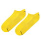 Dynamocks Solid Yellow Bamboo Ankle Socks for Men and Women - Left Angle