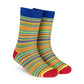 Dynamocks Stripes 10.0 Crew Length Socks for Men and Women.