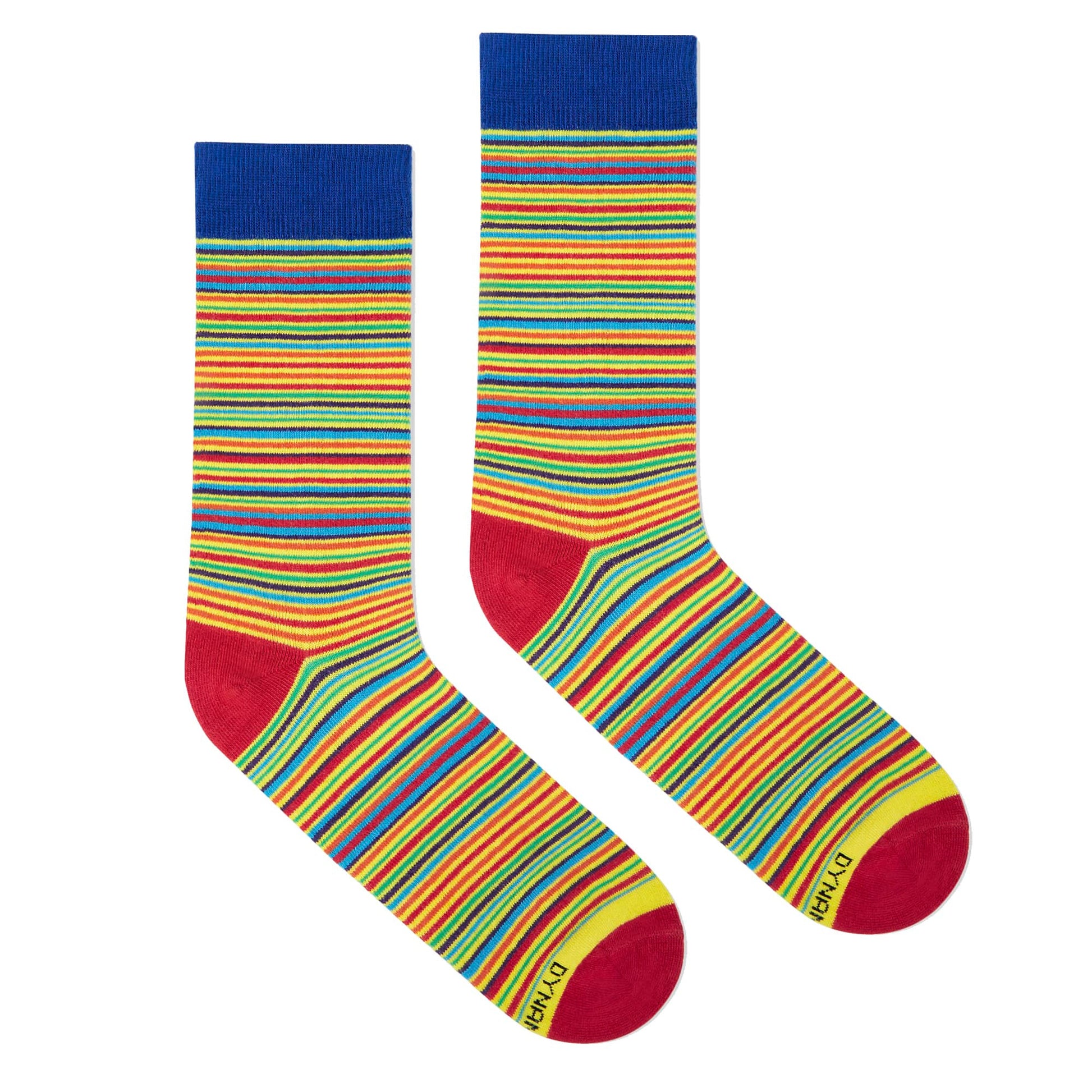 Dynamocks Stripes 10.0 Crew Length Socks for Men and Women.