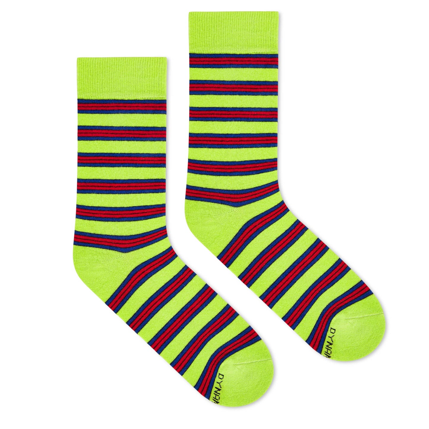 Dynamocks Stripes 11.0 Crew Length Socks for Men and Women.