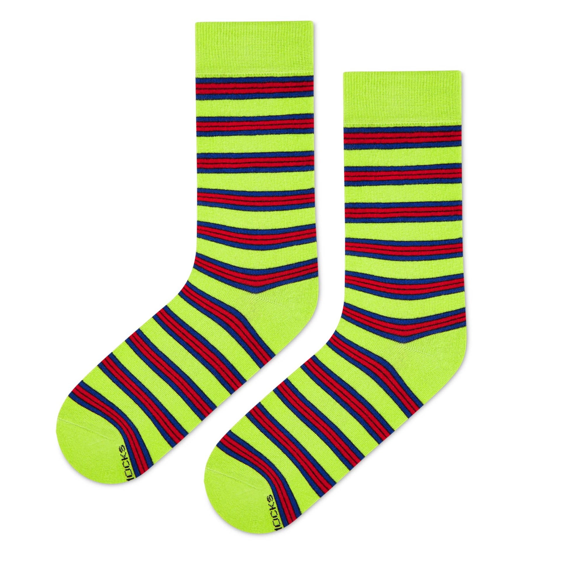 Dynamocks Stripes 11.0 Crew Length Socks for Men and Women.